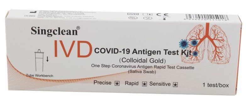 SingClean antigēna ātrais siekalu Covid-19 tests Singclean (01.2024)