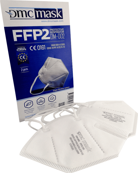20 gab FFP2 Respirators-aizsargmaska DMC DM-002